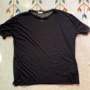Urban Outfitters Black Mesh Tee